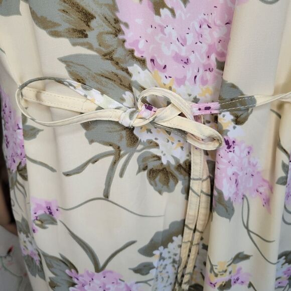 Vintage Premier International Floral Print Tie Back Sleeveless Maxi Dress - Picture 9 of 13